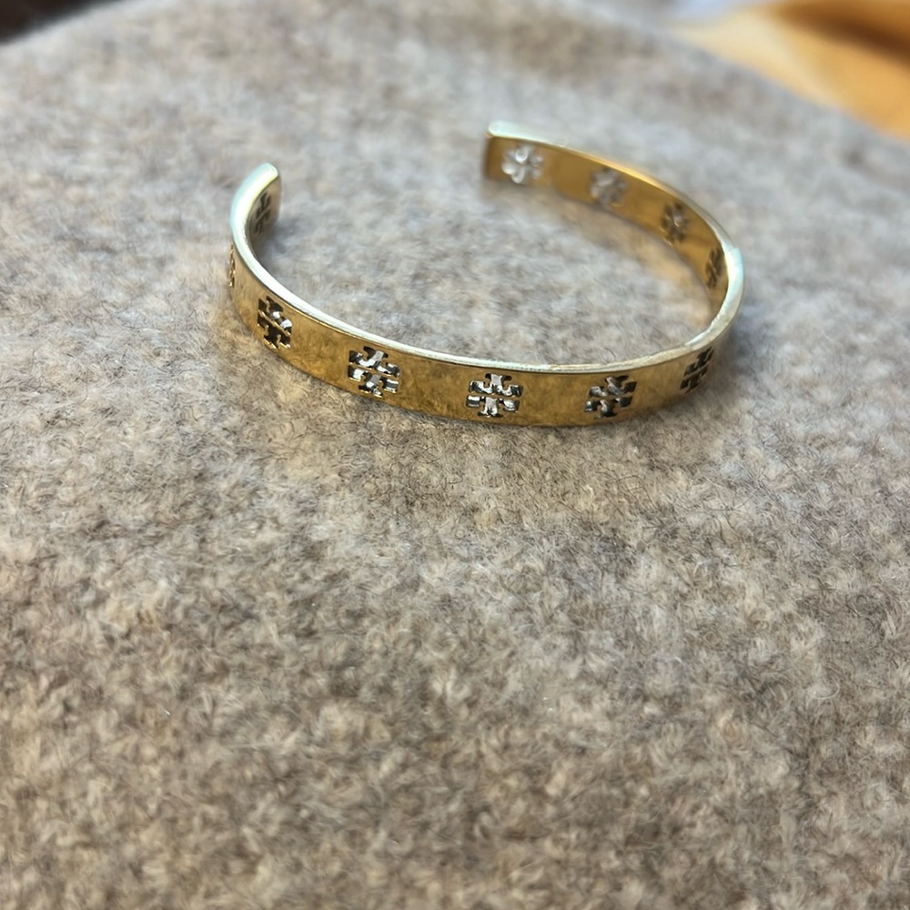 Tory Burch gold cuff bracelet